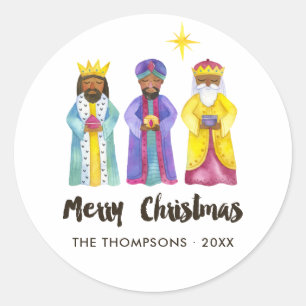 Adesivo Natal da Aquarela