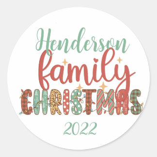 Adesivo Natal da família