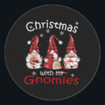 Adesivo Natal Da Família Gnomo Para Mulheres Homens - Buff<br><div class="desc">Natal Da Família Gnomo Para Mulheres Homens - Xadrez De Buffalo</div>