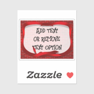 Adesivo Natal da Marca de Fita Vermelha