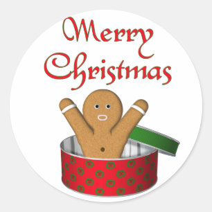 Adesivo Natal da surpresa do pão-de-espécie do KRW