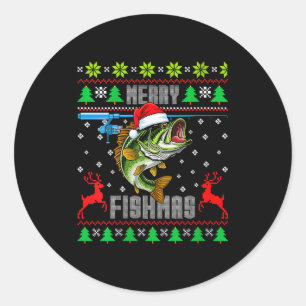 Adesivo Natal das Mulheres Felizes Peixe B Peixe Pescaria