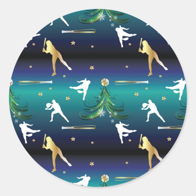 Adesivo Natal de Beball Girls (Frente)