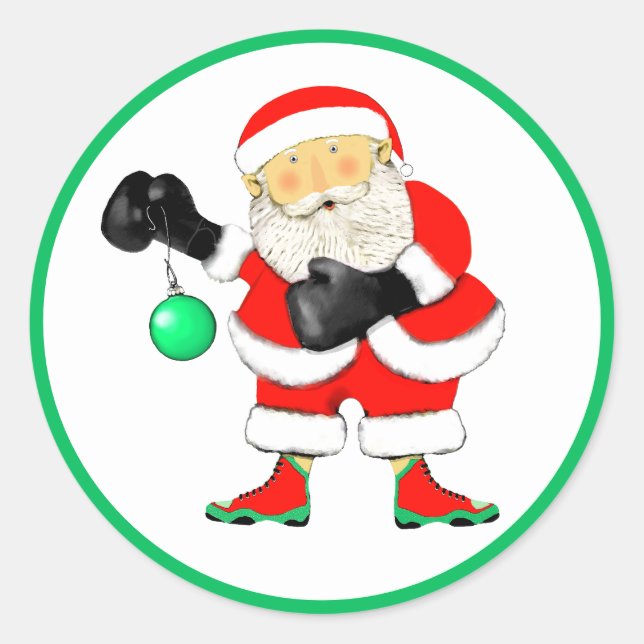 Adesivo Natal de Boxe (Frente)