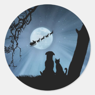 Adesivo Natal de Cachorro e Feriado Super Bonito