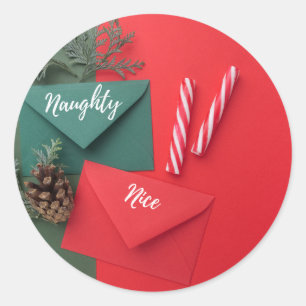 Adesivo Natal de canas de doce ou doce, personalizado