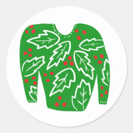 Adesivo Natal de Férias PERSONALIZADAS Ugly Sweater