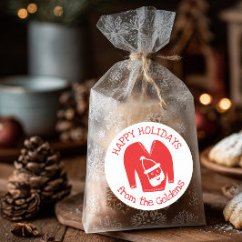 Adesivo Natal de Férias PERSONALIZADAS Ugly Sweater