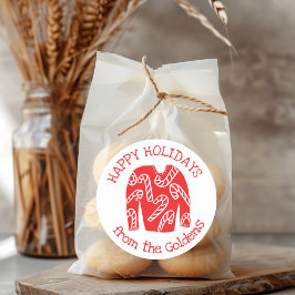 Adesivo Natal de Férias PERSONALIZADAS Ugly Sweater