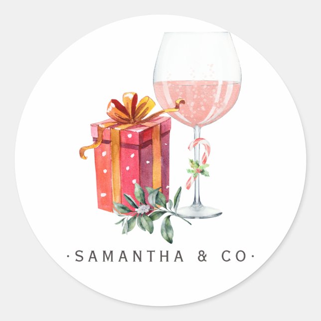 Adesivo Natal de Filme Retrô (Frente)