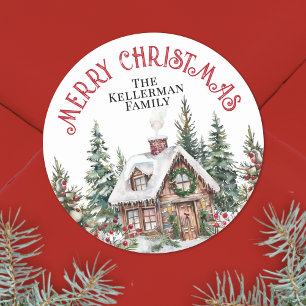 Adesivo Natal de Inverno Festivo
