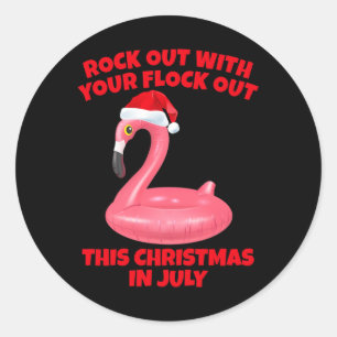 Adesivo Natal de Julho Rock Out com seu Flock Out Fla