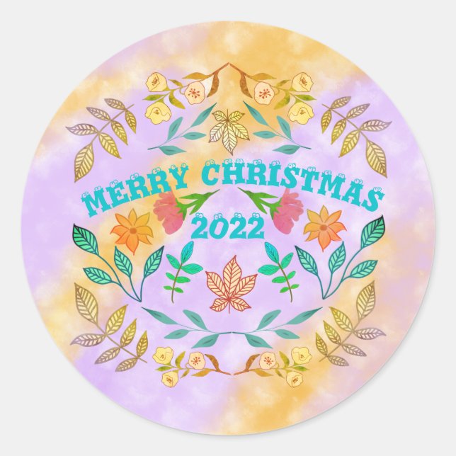 ADESIVO NATAL DE MERCADO PERSONALIZADO 20XX (Frente)