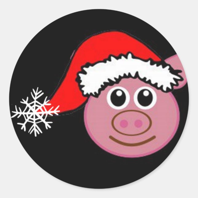 ADESIVO * NATAL DE NATAL* COM **PIGGIE DE NATAL** (Frente)