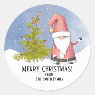 Adesivo Natal de Papai Noel Personalizado