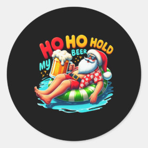 Adesivo Natal de Sungles Ho Ho Segura Minha Cerveja Julho