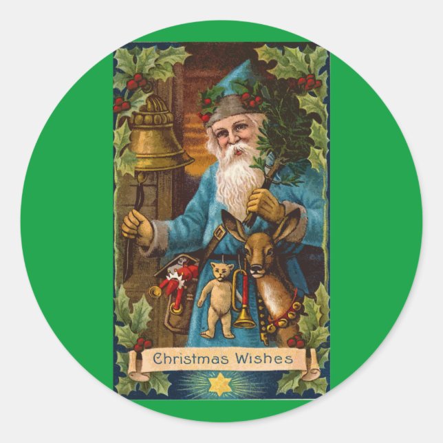 Adesivo Natal Deseja Vintage Holidage Art (Frente)