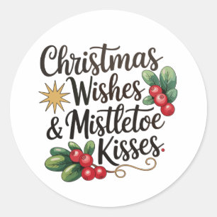 Adesivo Natal Desejo E Mistura Família Kisses Xmas