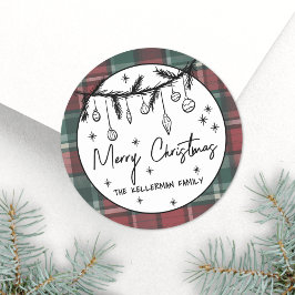 Adesivo Natal Desenhado à Mão