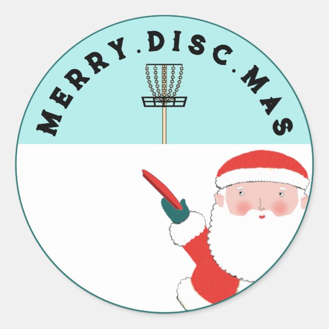 Adesivo Natal Disc Golf (Frente)