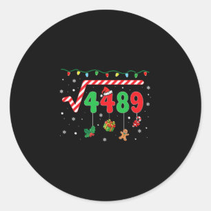 Adesivo Natal Divertido 6 7 Professor de Matemática 67 Mem