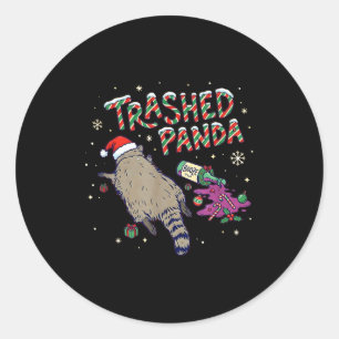 Adesivo Natal Divertido Panda Lixado Guaxinim Fica Bêbado