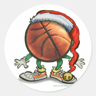 Adesivo Natal do basquetebol
