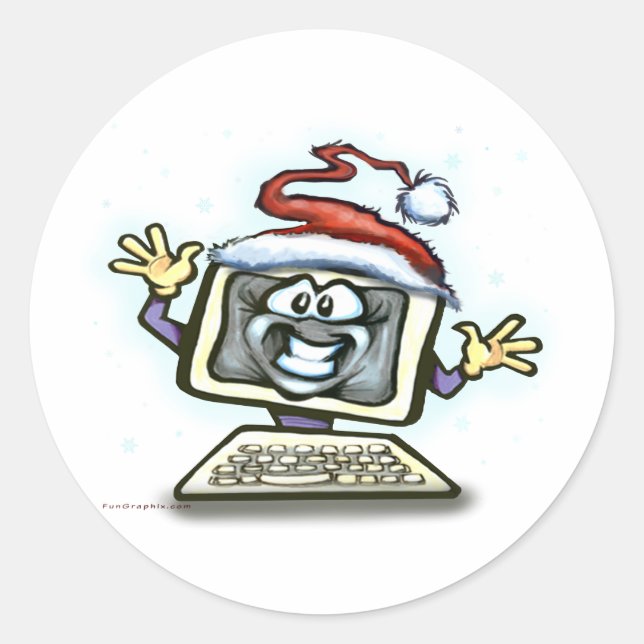 Adesivo Natal do computador (Frente)