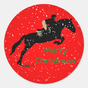 Adesivo Natal do Excelente de Jumpin Equestrian