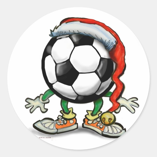 Adesivo Natal do futebol (Frente)