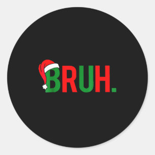 Adesivo Natal do Meme Bruh