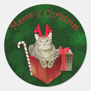 Adesivo Natal do meow-y