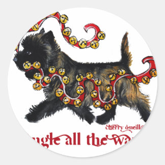 Adesivo Natal do monte de pedras do tinir