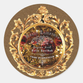 Adesivo Natal do Ouro de luxo - Sticker