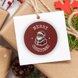 Adesivo Natal do Pai Natal Negro da América Latina