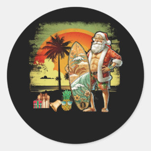 Adesivo Natal do Papai Noel 6 Pack do Tropical Summer Surf