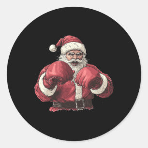 Adesivo Natal do Papai Noel Boxing - Férias do inverno