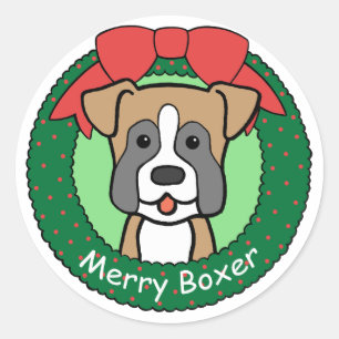 Adesivo Natal do pugilista