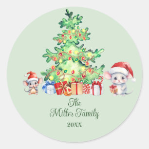 Adesivo Natal do rato