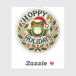 Adesivo Natal do Sapo das Férias Hoppy