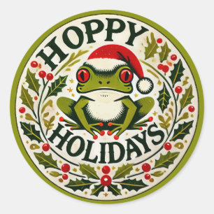 Adesivo Natal do Sapo das Férias Hoppy