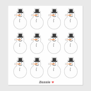 Adesivo Natal do Snowman (à esquerda) Feriado de inverno