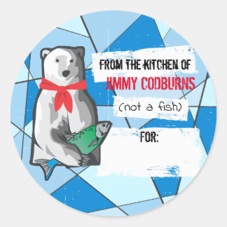 Adesivo Natal do urso polar da cozinha de para