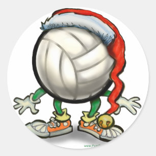 Adesivo Natal do voleibol