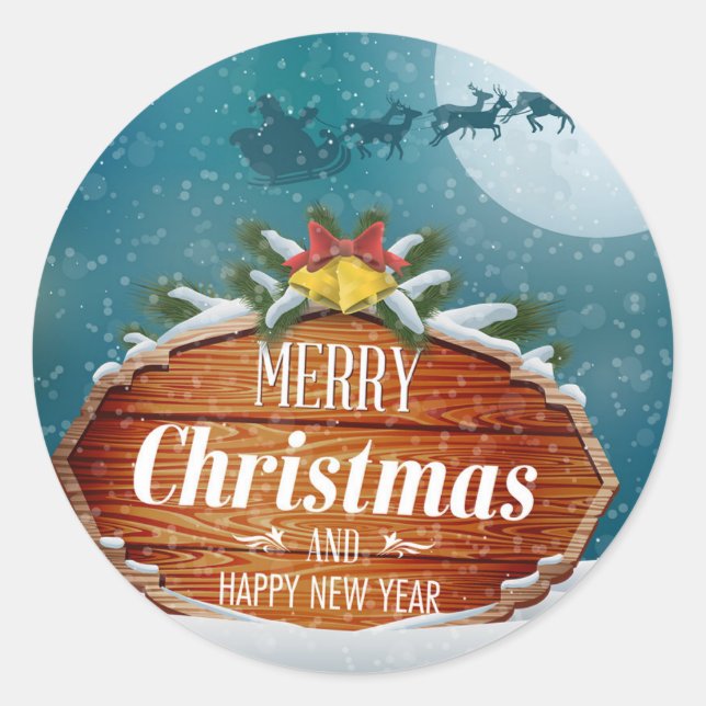 Adesivo Natal e ano novo (Frente)