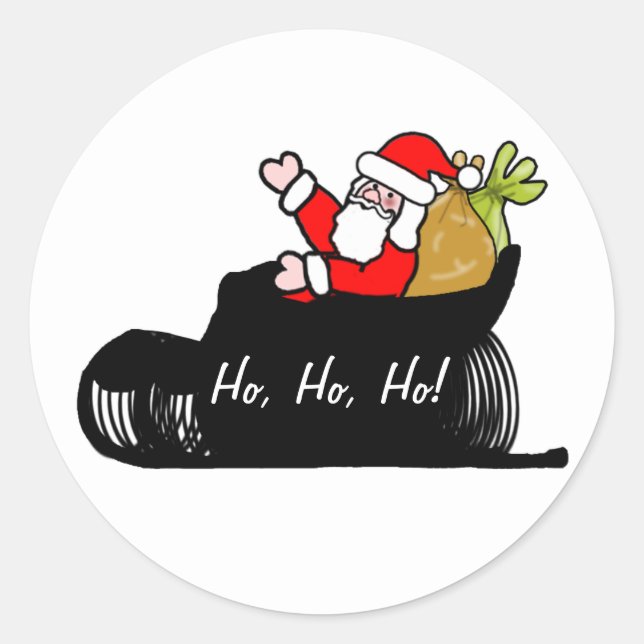 Adesivo Natal e Trenó de Natal (Frente)