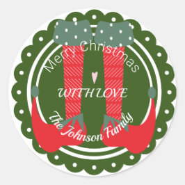 Adesivo Natal Elf Feet Heels Festivos Foliday