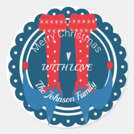 Adesivo Natal Elf Feet Heels Festivos Foliday