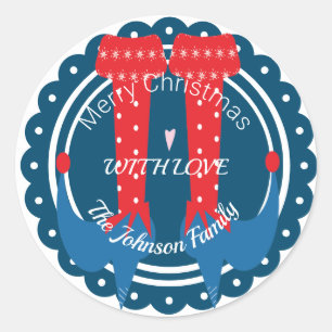 Adesivo Natal Elf Feet Heels Festivos Foliday