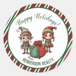 Adesivo Natal Elves - Feriado Personalizado